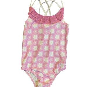 Always In Bloom Ruffle One Piece Swim Beachy Barbie